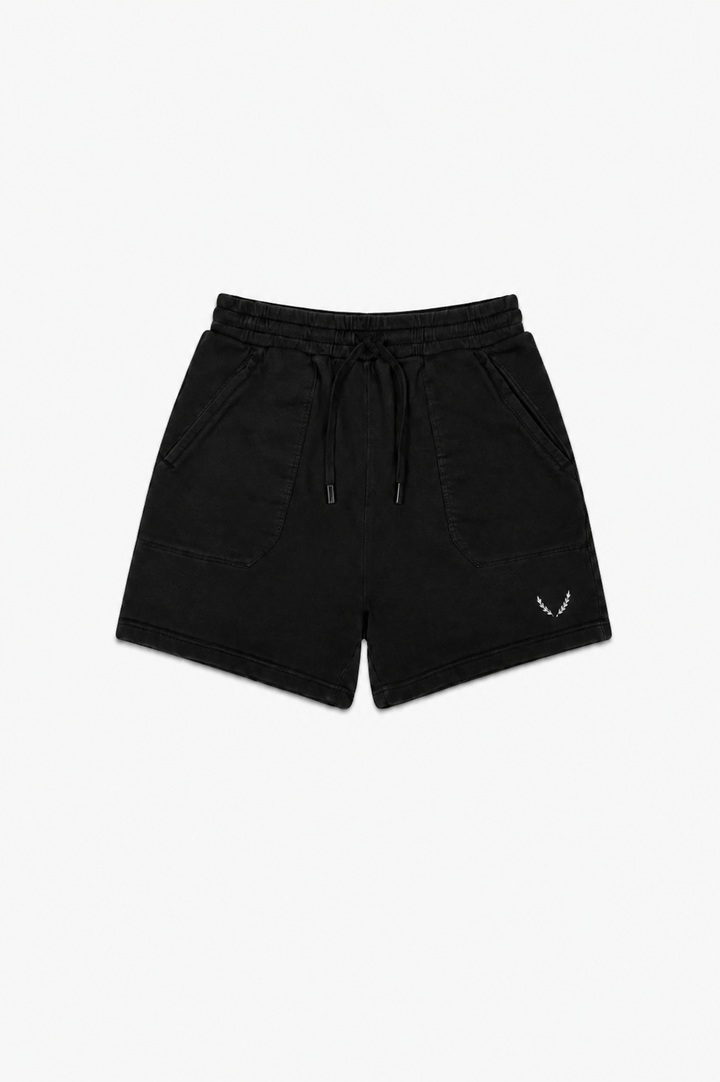 ESNTL SWEAT SHORTS - [BLACK]