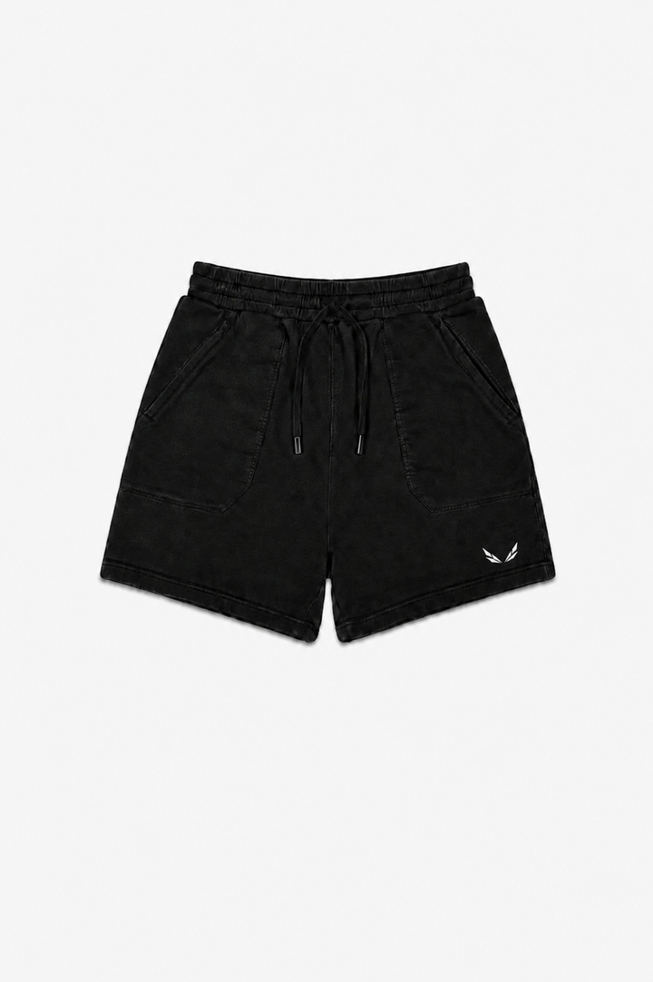 ESNTL SWEAT SHORTS - [BLACK]