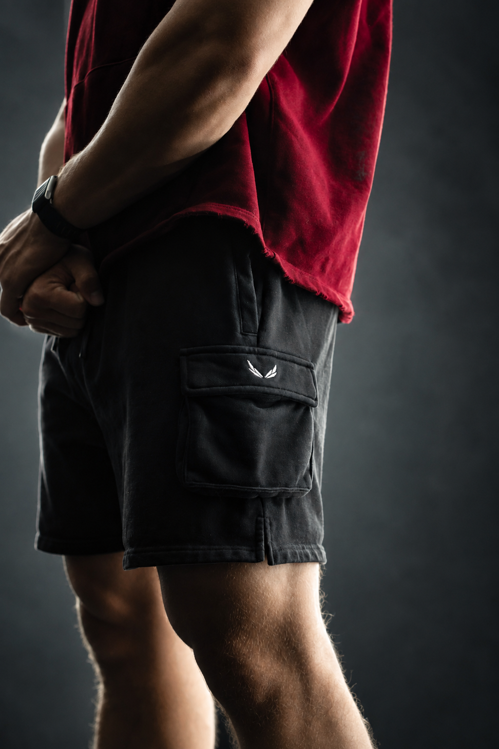 ESNTL CARGO SWEAT SHORTS