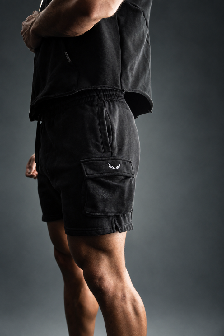 ESNTL CARGO SWEAT SHORTS
