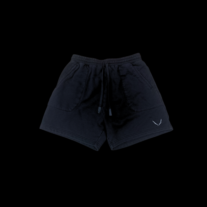 ATHLETIC SWEAT SHORTS - BLACK