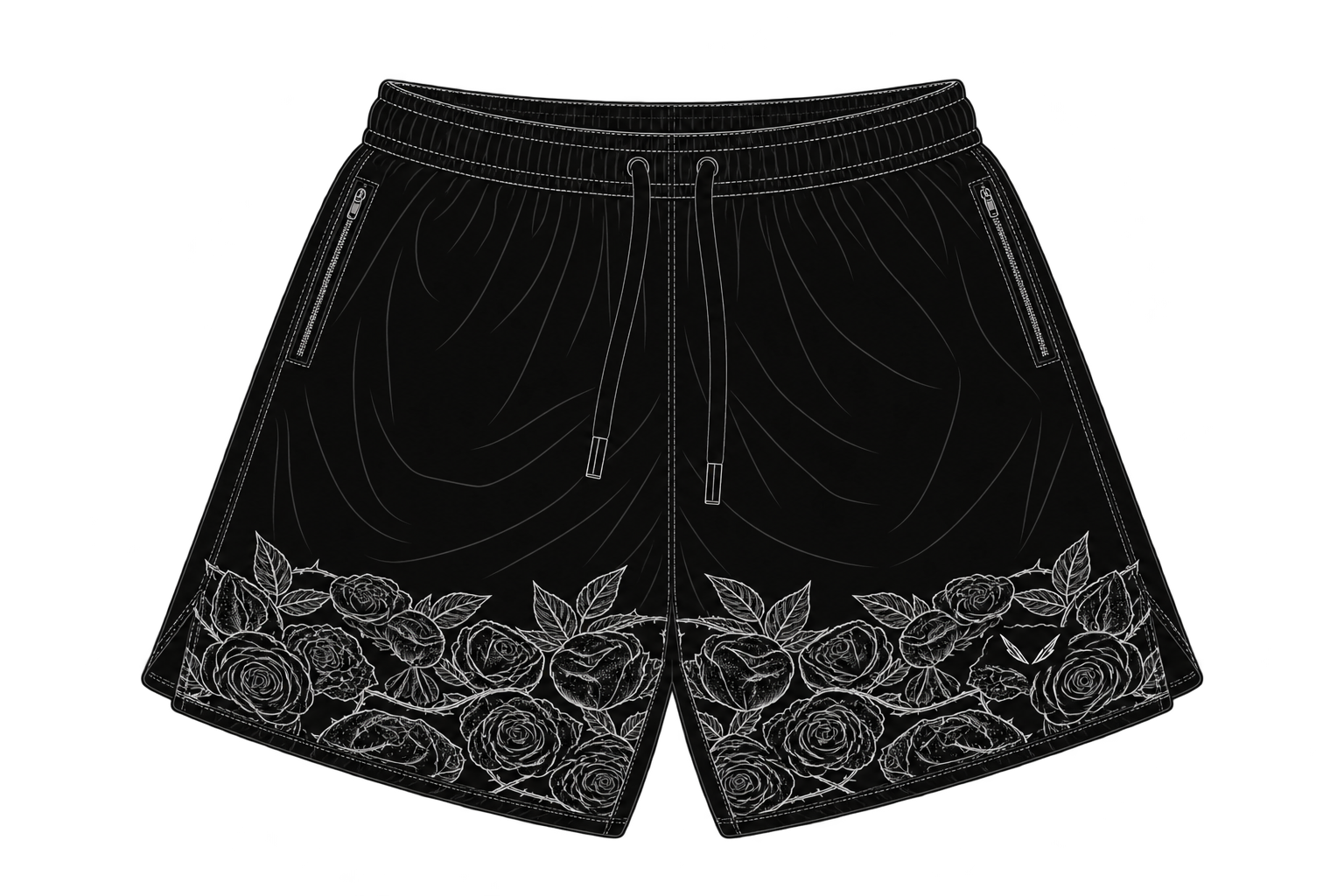 Thorn Cut — Mesh Shorts garment illustration